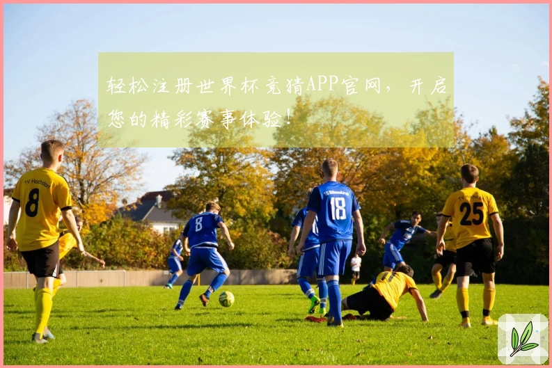 轻松注册世界杯竞猜APP官网，开启您的精彩赛事体验！