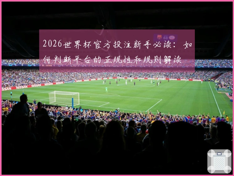 2026世界杯官方投注新手必读：如何判断平台的正规性和规则解读